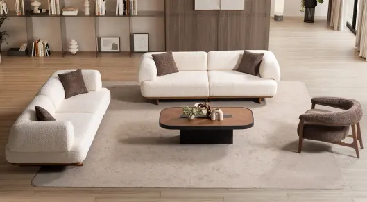 Product img 2, Milano Modern Ahşap Ayaklı Koltuk Takımı